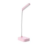 Lampe de chevet sans fil,Lampe de bureau fille,Rose,Lumière réglable sur 3 positions,Protection des yeux,Tuyau rotatif 360° avec port USB,Lampe de chevet enfant,Lampe de bureau piles,Lampe led chevet