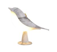 Lampe de Chevet sans Fil, Lampe de Bureau LED en Forme D'oiseau Mignon, Lampe de Table avec Variateur Tactile, Lampe D'aromathérapie Créative Pie, 3 Couleurs à Intensité Variable et(Marbre)