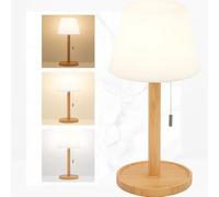 Lampe de chevet sans fil LuminexDesigns - Interrupteur à glissière, éclairage 360°, USB-C, batterie 5200mAh, 3000K/4000K/6000K, naturel