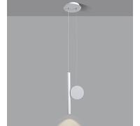 Lampe De Chevet Suspendue Style Flûte, Lampe De Plafond Créative pour Chambre à Coucher, Luminaire LED 3 W 3 Couleurs, Lustre Décoratif d'angle De Canapé Minimaliste Moderne., White