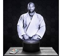 Lampe de chevet T. Riner Judo Judoka Français décoration objet de collection Sportif idée cadeau homme T. Riner veilleuse adulte déco chambre homme cadeau noel original Judoka