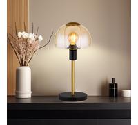 Lampe de Chevet Table Tactile Éclairage Lecture Or Ambre H 32 CM