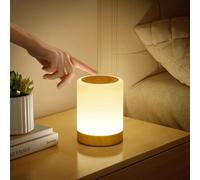 Lampe De Chevet Tactile À Intensité Variable,4 Modes & 256 Couleurs Rvb Changement Led Veilleuse Enfants,Lampe D'allaitement Rechargeable Par Usb,Lampe De Table Sans Fil Pour La Chambre