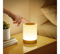 Lampe de Chevet Tactile Intensité Variable, 5 Modes & 256 Couleurs RVB Changement Veilleuse Bébé Enfants Adulte, Lampe d'allaitement LED Rechargeable USB, Lampe de table Sans Fil pour Chambre Ambiance