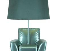 LAMPE DE CHEVET TURQUOISE DU MILIEU DU SIÈCLE