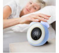 Lampe de chevet Utorch Intelligent Sensor en forme de champignon avec réveil numérique LED Night Light