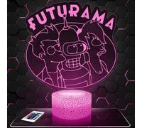 Lampe de chevet, Veilleuse Tactile Futur ama Lampe 3D LED illusion, Idée cadeau Noël anniversaire garçon et fille Lampe de nuit chambre d'enfant ou adulte