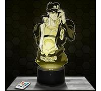Lampe de chevet, Veilleuse Tactile Jojo's Bizarre Adventure Manga Lampe 3D LED illusion, Idée cadeau Noël anniversaire garçon et fille Lampe de nuit chambre d'enfant ou adulte TOP