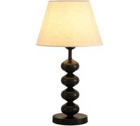 Lampe de Chevet Vintage Wabi-Silent, Lampe de Bureau en Tissu Fait Main, Confortable et française, pour Chambre à Coucher, dortoir, Bureau, loft, Salon de thé, établi, luminaire dé