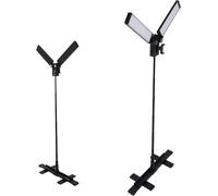 Lampe de Cils pour Extension de Cils, Lampe de Tatouage à Double Bras, Lampe de Photographie de Studio avec Trépied et Support de Téléphone, Lampadaire pour Maquillage, Diffusion