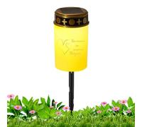 Lampe de cimetière à LED - lumière grave, lanterne de bougie de jardin | Éclairage de chemin extérieur pour cimetière, lampe décorative sur la cour pour les événements de fête à la maison