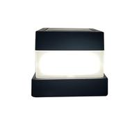 Lampe de clôture alimentée - Lanterne étanche pour espaces extérieurs - Éclairage économe en énergie pour allées, portails, jardins, chemins, routes, piscines et balcons
