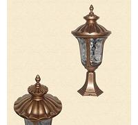 Lampe de Colonne extérieure créative européenne, Applique Murale de Villa de Cour, lumières de Porte, Lampe de Pilier de Portes extérieures de Luxe, lampadaire extérieur Colonial E27, éclairage