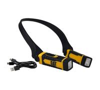 Caterpillar Lampe de cou rechargeable 300 Lumens Chargeur USB Portée 25 m Etanche IPX6