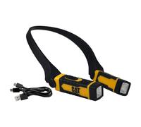 Caterpillar Lampe de cou rechargeable 300 Lumens Chargeur USB Portée 25 m Etanche IPX6