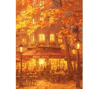 Lampe De Coucher De Soleil 5D DIY Diamond Painting Kit Complet pour Adultes et Enfants, 20x30cm, Broderie Diamant Plein Rond, Strass Point de Croix pour, Art Artisanat Décoration Murale Maison E-714