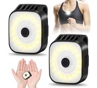 lampe de course avec clip, 2 Pièces Lumière de Course à Clip, Jogging Lampe à Clip, LED Clip Running Light, Lumière de Sécurité Réfléchissante, Lampe Running Portable, pour Course de Nuit, Coureurs