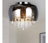 Lampe de Couverture Métal Chrome Verre Cristaux Transparent la Vie Ess Cuisine