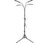 Lampe de croissance pour plantes, spectre complet, support réglable, noir, EU