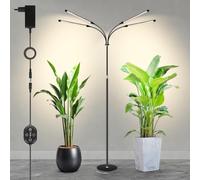 Lampe de croissance sur pied 12V pour plantes d’intérieur, spectre complet 660 nm, lampe horticole LED 20 W avec minuterie & variateur, PPFD élevé 320 µmol/s/m²@15 cm, idéale pour culture intérieure
