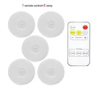 Lampe de cuisine magnétique sans fil,aste par USB,détecteur de mouvement Pir,veilleuse avec télécommande pour chambre et quartier - Type 1 control-5 lamp