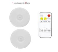 Lampe de cuisine magnétique sans fil,aste par USB,détecteur de mouvement Pir,veilleuse avec télécommande pour chambre et quartier - Type 1 control-2 lamp