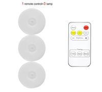 Lampe de cuisine magnétique sans fil,aste par USB,détecteur de mouvement Pir,veilleuse avec télécommande pour chambre et quartier - Type 1 control-3 lamp