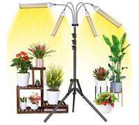 Lampe De Culture D'intérieur Avec 4 Têtes, Col De Cygne Flexible, 3 Modes