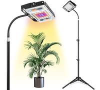 Lampe de culture LBW avec support, éclairage LED à spectre complet 150 W pour plantes d'intérieur, lampe de culture avec interrupteur marche/arrêt, trépied réglable de 15 à 48 pouces