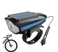 Lampe de cycle à énergie solaire, lampes de cycle pour la conduite de nuit,Ensemble de lumières de cycle à LED lumineuses - Phare étanche pour le cyclisme, lumières de cyclisme avec klaxon pour la séc