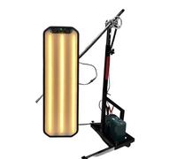Lampe de Débosselage Robuste, Outils de Débosselage, Éclairage de Mise à Niveau sur Pied, Lampe de Détection de Bosses avec Support Réglable, Éclairage Réglable Black