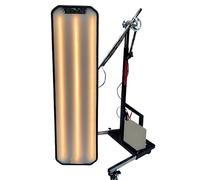 Lampe de débosselage sans peinture à LED avec 6 couleurs réglables, 3 zones indépendantes, câble 5 m, double alimentation 110-220V/12V, support réglable 110-170 cm pour carrosserie Black