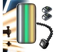 Lampe de débosselage sans peinture (PDR), lampe de réparation de bosses pour carrosserie, panneau lumineux 2 en 1 (ligne et couleur), réflecteur pour outils PDR avec support 50/46 cm, outils de répa