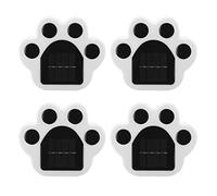 Lampe de décoration solaire de patte à lad à LED, chat solaire pour chats animaux de patte de patte, lampe décorative pour animaux de compagnie pour le chemin, la cour, la passerelle, la décoration e
