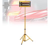 Lampe de durcissement de peinture infrarouge, séchoir à main 1050 W avec minuterie et support pliable réglable pour un séchage rapide