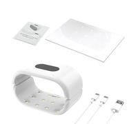 Lampe de durcissement UV double face en résine UV pour la fabrication de bijoux et avec lampe sûre à durcissement rapide bidirectionnel pour les mains