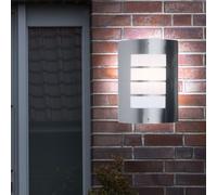 Lampe De Façade Design Argentée 1-Flg Éclairage Extérieur De Cour D'Entrée