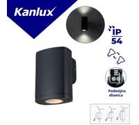 Lampe de façade EL 1GU10 B 1xmax 10W IP54 double ZEVI 38880