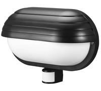 Lampe de façade « EL HOME » ML-10B7 avec détecteur de mouvement PIR à 180°, E27 - pour une utilisation en extérieur, applique murale, support de lampe de jardin, support de lampe - noir