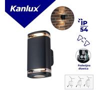 Lampe de façade W EL 2GU10 B 1xmax 10W IP54 ZEVI 38886