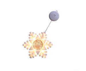 Lampe de fenêtre à LED Merry Christmas avec ventouse 45 cm (flocon de neige | Design classique « Merry Christmas » - Ambiance de vacances chaleureuse, décoration de salon, chambre à coucher, vitrine