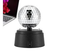 Lampe de fête disco miroir | Décoration de boule disco rotative, application facile, boules discothèques spectaculaires, lumières de scène de danse alimentées par piles pour fêtes à la maison