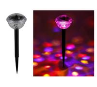 Lampe de fête solaire avec 4 LED multicolores Lampe de fête boule disco Lampe de fête Décoration de jardin