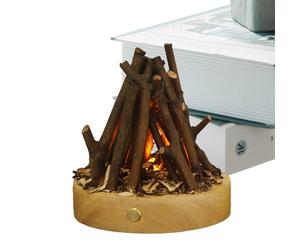 Lampe de feu d'imitation - LED réglable de 3 modes, bois imitation bois | Idéal pour Halloween, Noël, festival, décoration de la maison, patio extérieur, éclairage AC