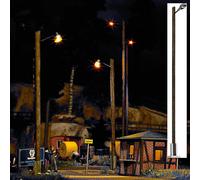 Lampe De Gare Sur Poteau En Bois 142Mm OO/HO Échelle Busch 4111