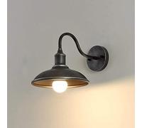 Lampe de Grange à Col de Cygne Rétro Industriel Extérieur Étanche IP65 E27 en Métal Applique Murale pour Ferme, Chambre, Maison et Bar