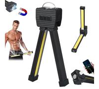 Lampe de Gym,Lampe de Pose Magnétique,Lampe de Travail MagnéTique Pliable à 180 Degrés,Posing Lamp Gym,Variateur D'Intensité 7e Vitesse,avec Crochet,pour Le Camping Extérieur