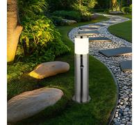 Lampe De Jardin Avec Détecteur De Mouvement En Acier Inoxydable LED H 50 Cm