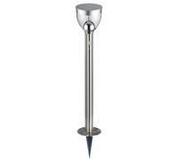 Lampe de jardin avec détecteur de mouvement Lampe d'allée LED en acier inoxydable Lampe d'extérieur avec Erspitz Lampes solaires pour l'extérieur, 3 niveaux, 6W 550lm blanc chaud,DxH 15x95 cm