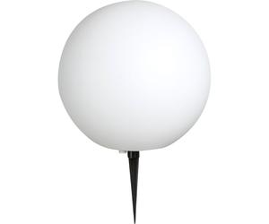 Lampe de jardin boule lumineuse d'extérieur avec boules lumineuses électriques pour le jardin, piquet de sol blanc, 1x E27, DxH 40 x 56 cm, extérieur